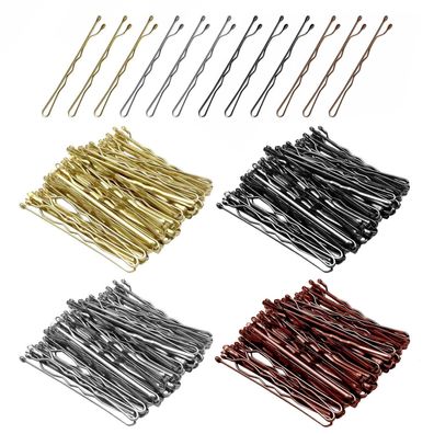 Metall Haarnadeln 200 Stück Wellenform Bobby Pins 5 cm mit Aufbewahrungsbox