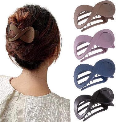 4 Pcs Vintage Haarspangen Damen Haarklammer Groß Dickes Haar Schwarz