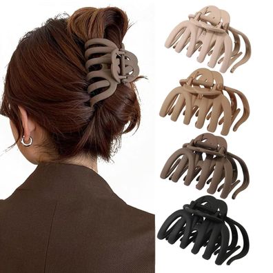 4er Set Große Haarklammer Oktopus Spinne Klaue 9.5cm Haarspangen Damen Dickes