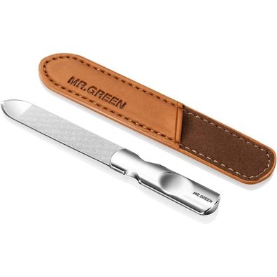 Professionelle Doppelseitige Edelstahl Nagelfeile Mit Rutschfestem Griff und