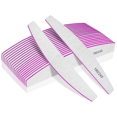 12er Bleswin Nagelfeilen 180/240 für Nägel, waschbar, wiederverwendbar