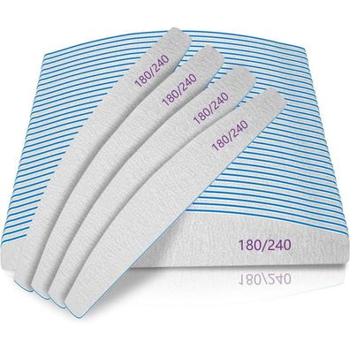 Nagelfeilen 50 Stück 180/240 Körnung für Naturnägel wiederverwendbar