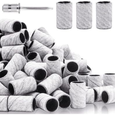100er Pack 240 Grit Nagelschleifbänder Nagelbohrer Feinkorn 2,35mm Naturnagel