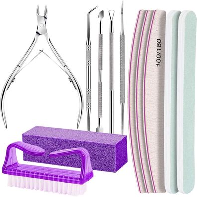 Nagelfeilen Set Maniküre Pediküre Buffer Nägel 100/180 Nagelzange