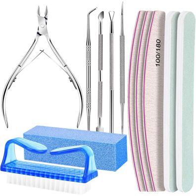Nagelfeilen Gelnägel Nagelfeile Buffer Maniküre Set Feilen Nagelzange