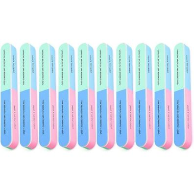 10er Set Nagelfeilen Naturnägel Polierfeilen Nail Buffer Multifunktional