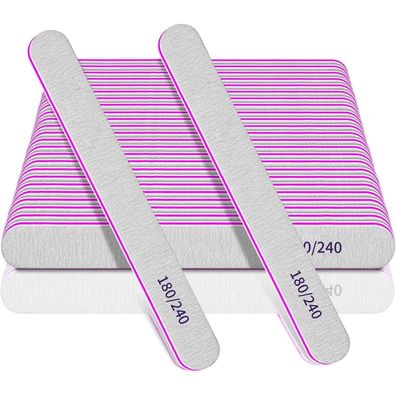 25er Nagelfeilen Set 180/240 Grit für Naturnägel & Gelnägel