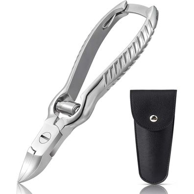 BEZOX Nagelschere für dicke Nägel mit Etui