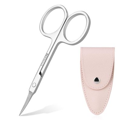 ACWOO Hautschere Edelstahl mit Tasche in Lederoptik