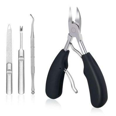 Fußnagel Nagelzange für Dicke Nägel, Weicher Griff & Metall Knipser