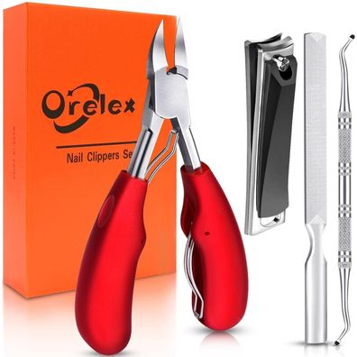 Professional Stainless Steel Toenail Clippers Set for Ingrown Toenails