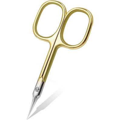 Professionelle Hautschere Nagelhautschere Edelstahl Extra Fein Scharf Gold