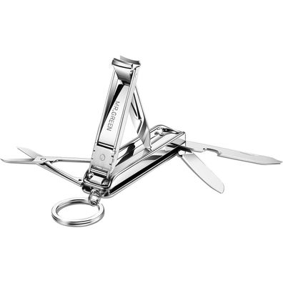 Nagelknipser Multitool 6-in-1 Edelstahl Schlüsselanhänger Männer Damen