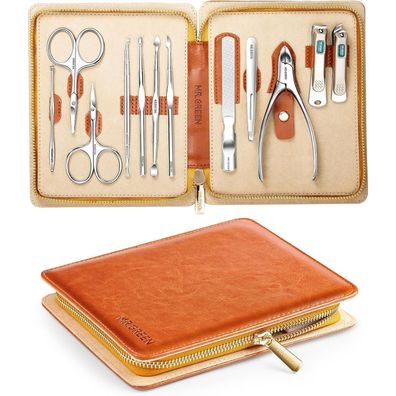 Maniküre Pediküre Set 12 in 1 Nagelknipser Edelstahl mit Etui