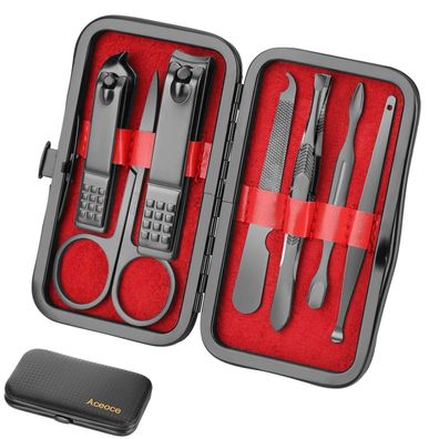 Professionelles Maniküre Set Edelstahl Reise Nagelknipser Kit für Männer