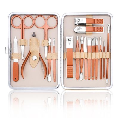 Maniküre Set Nagelknipser Professionell Fußpflege Fingernägel Schwarz