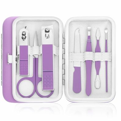 8-teiliges Maniküre Set Damen Nagelknipser Tragbar Reise Beauty Nagelset