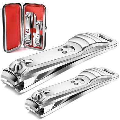 Nagelknipser Set 2er Nagelzwicker Nail Clipper Nagelfeile Edelstahl