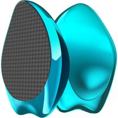 2in1 Nano Glas Hornhautfeile Hornhautentferner Füße sicher und schnell Blau
