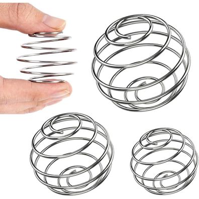 3x Edelstahl Shaker Kugel Protein Mixer Fitness Flaschenmischer Ball