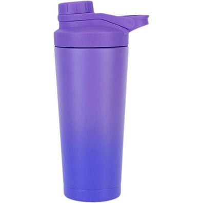 Proteinshaker 750ml Edelstahl Doppelwandig Vakuum Isoliert Auslaufsicher