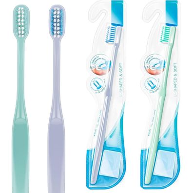 Kieferorthopädische Zahnbürste U-förmiger weicher Bürstenkopf 4er Pack