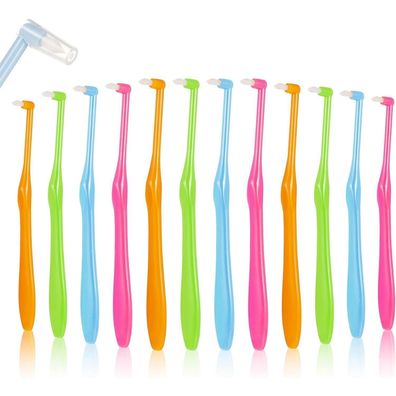 12er Pack Zahnbürste Einbüschel Getuftet Weich Interdental Bürste