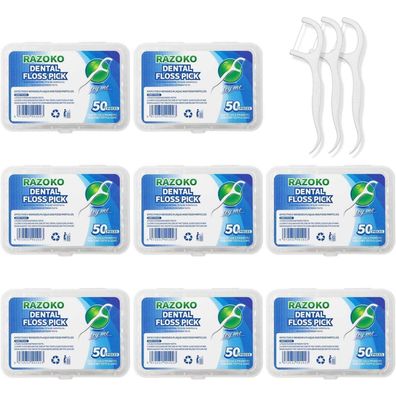 Zahnseide Sticks Interdental Flosser Reiseetui Zahnstocher 400 Stück