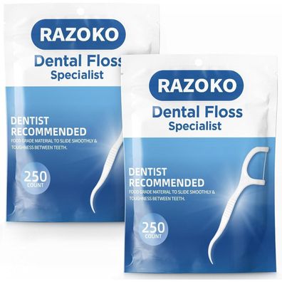 Zahnseide Picks High Pull Zahnstocher Sticks Clean Floss Picks 500 Stk