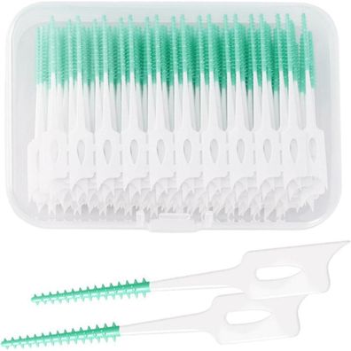 100 Stück Zahnzwischenraumbürsten Zahnpflege Zahnreinigung Interdentalbürsten