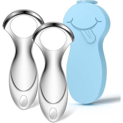 Zungenreiniger Edelstahl Tongue Scraper Mundgeruch bekämpfen