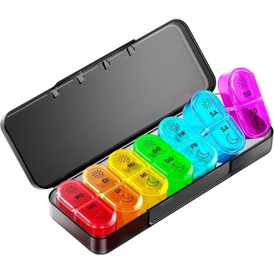 Tablettenbox 7 Tage Medikamentenbox Pillendose Organizer 14 Tage