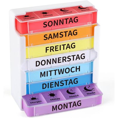 Opret Tablettenbox 7 Tage Pillendose Medikamentenbox Organizer