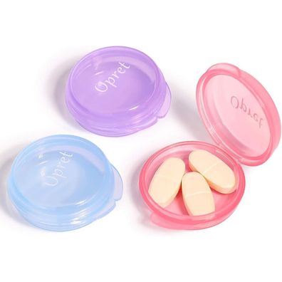 Opret Tablettenbox Pillendose Klein für Unterwegs 3er Set Vitamine Fischöl