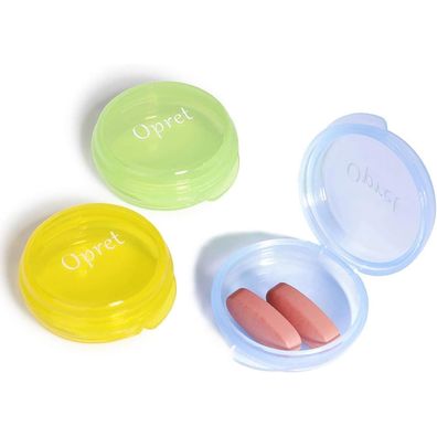 Tablettenbox Pillendose Klein Tragbar 3 Stück Vitamine Fischöl Tabletten Blau