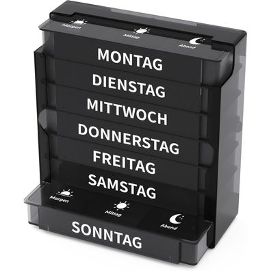 Pillenbox 7 Tage 3 Fächer Tabletten Organizer Wochenbox