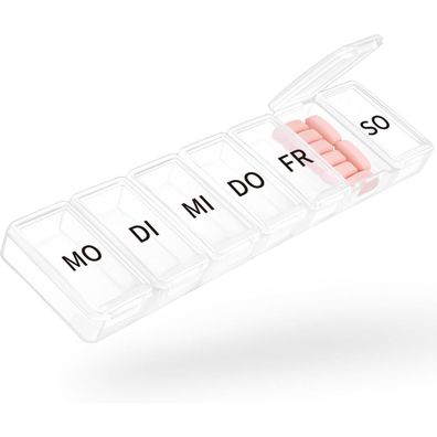 Tablettenbox 7 Tage Pillendose Medikamenten Organizer Wochenbox