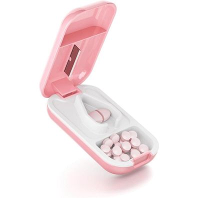 Opret Tablettenteiler für Kleine und Große Tabletten, BPA-frei, mit Stauraum