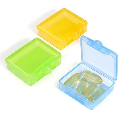 Opret 3 Stück Tablettenbox Pillendose für Vitamine Fischöl Unterwegs