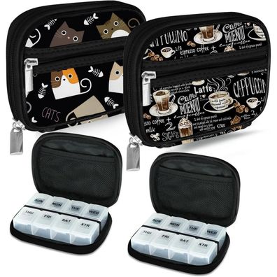 Serfeymi Tablettenbox 7 Tage Medikamentenbox Pillenbox Aufbewahrung Fischöl