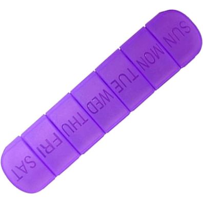 Große Pillendose Tablettenorganizer 7 Tage wöchentlich mattes Finish