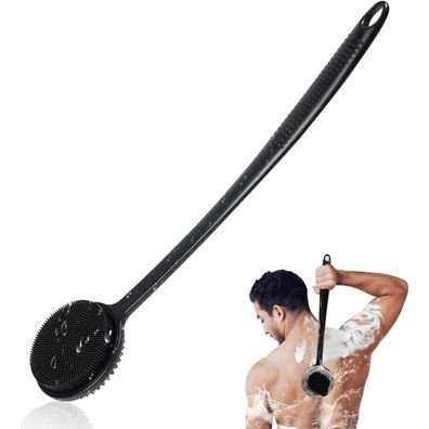 Silikon-Körperwäscher Duschbürste für Duschpeeling Massage Schaum Rückenwäscher