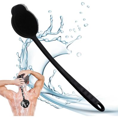 Silikon RüCkenschrubber Mit Langem Griff - Massage & Hautpeeling, DuschbüRste