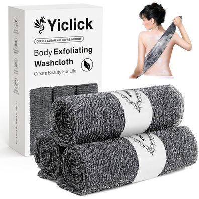 Premium Peeling Waschlappen Rückenbürste Schwamm Duschschwamm Peelinghandschuh