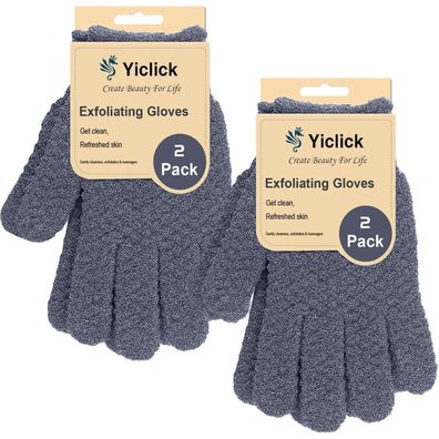 4er Set Peelinghandschuh Exfoliating Gloves Badeschwamm Duschschwamm