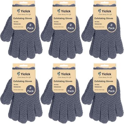 Peeling Handschuhe 6 Paar Körperpeeling Schwamm Luffa Handschuh