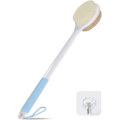 Rückenbürste Dusche 42cm rutschfest langer Griff weiche Borsten steife