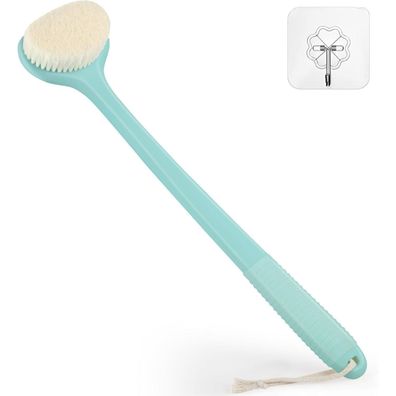 Rückenbürste Dusche 43 cm Anti-Rutsch-Griff Nass Trockenbürste Körperreinigung