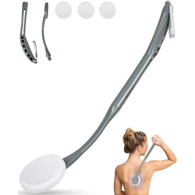 Rückencremer Applikator mit austauschbaren Pads, 52,1 cm, langer Stiel