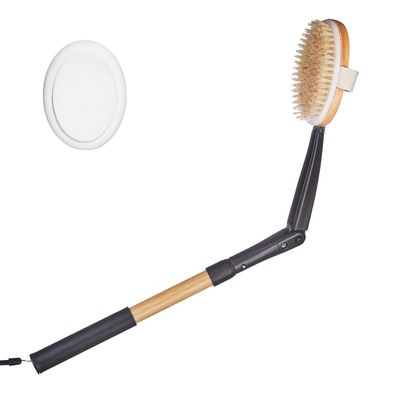 2-in-1 Körperbürste Lotion Applikator Rückenbürste Badebürste Duschbürste